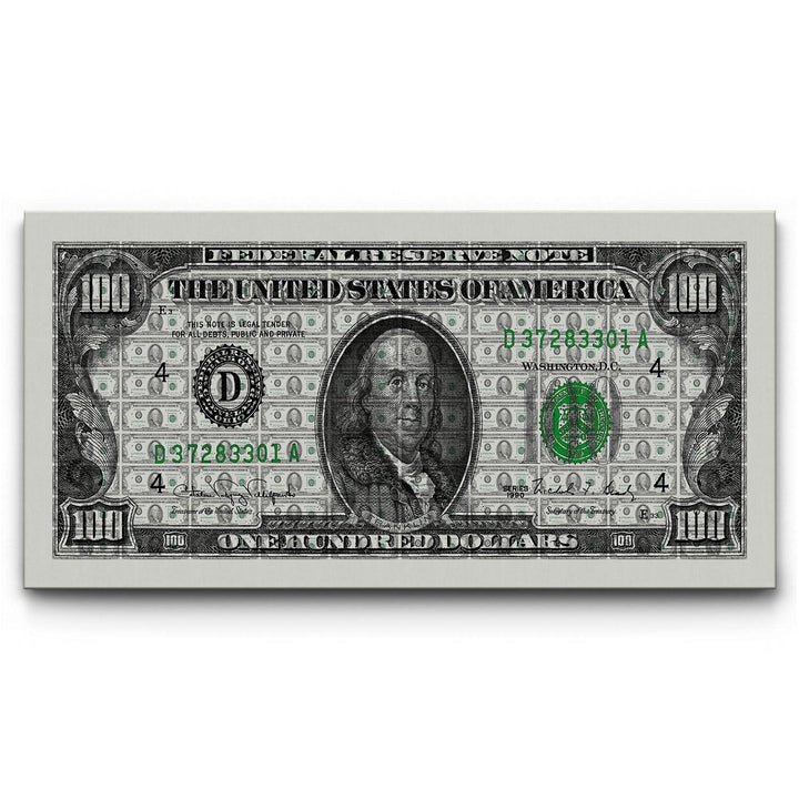 Sheet Money framed canvas art by The BLK Gallery