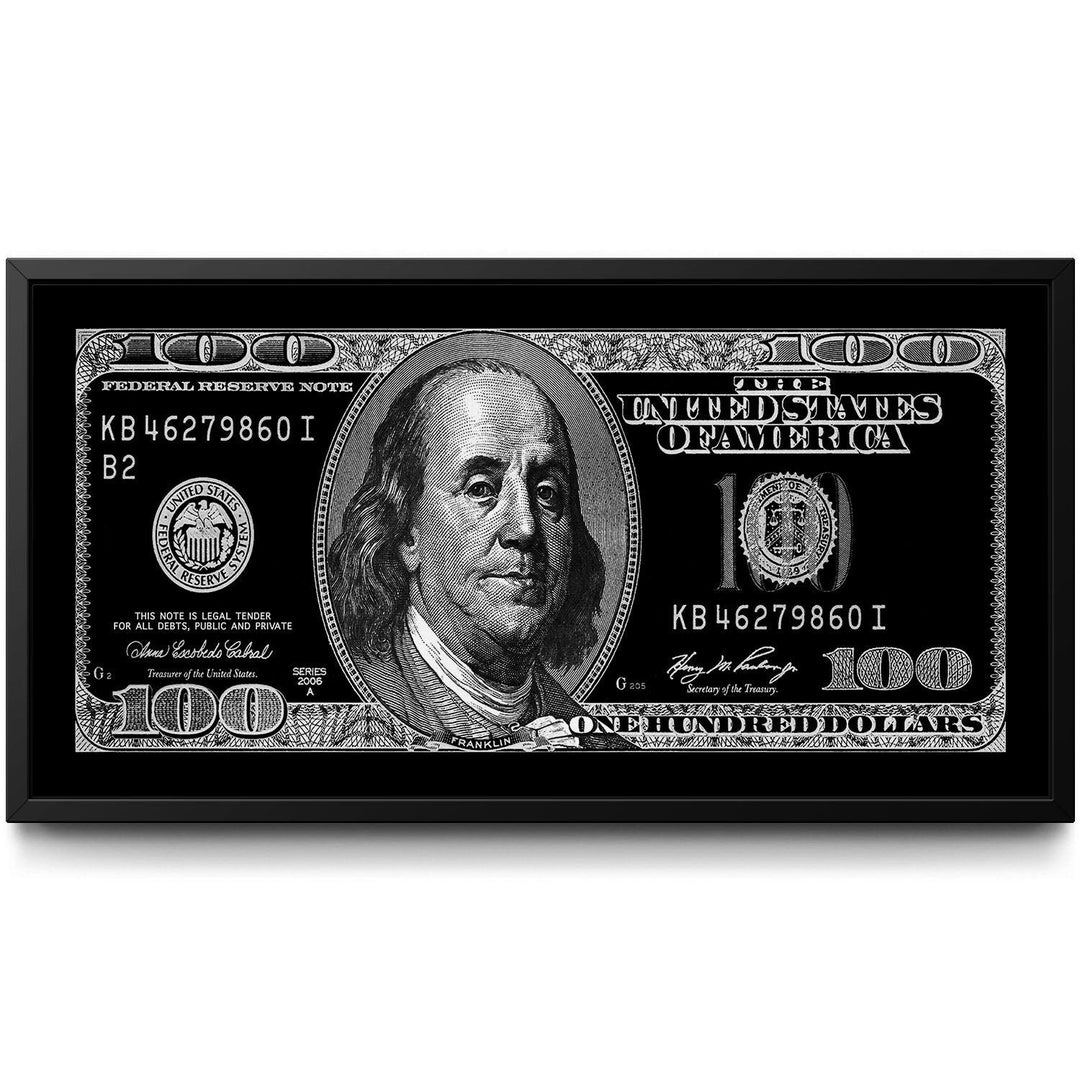 Silver Benny OG framed canvas art by The BLK Gallery