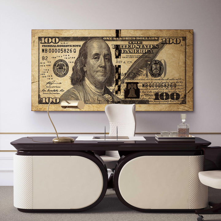 Solid Gold Benny framed canvas art by The BLK Gallery